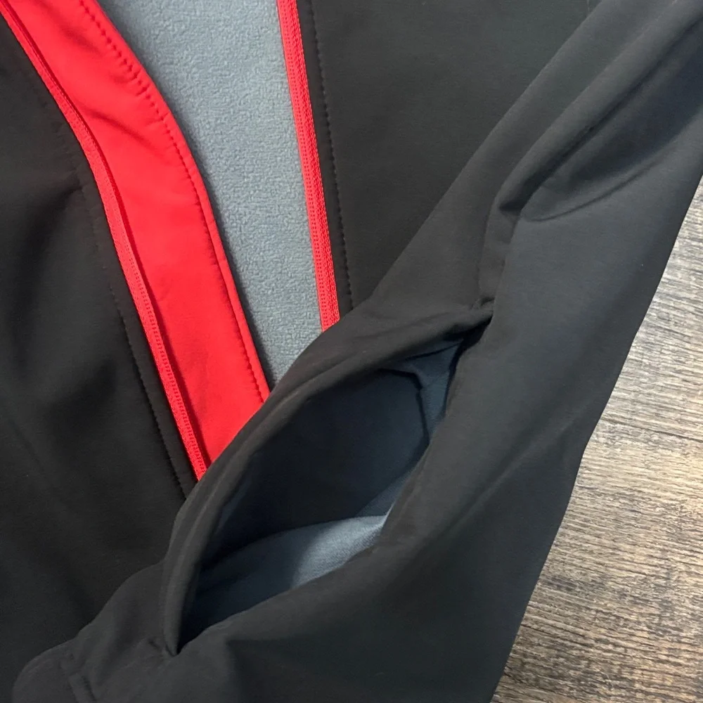 Rivalry Threads Vibrant Red and Soft Gray Jacket - Picture 3 of 4